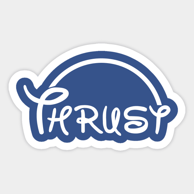 Plus and Thrust Sticker by The Shirt Genie